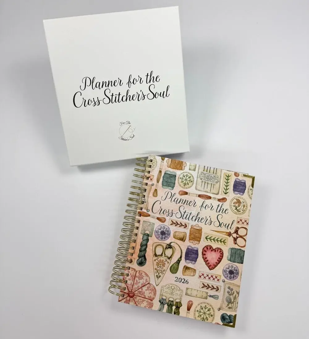 Planner for the Cross Stitcher's Soul 2026 Spiral Bound NIB Damaged Box